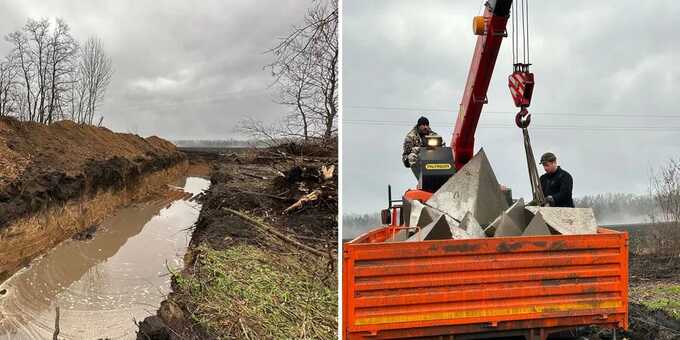 Глава Белгородской области показал ход строительства засечной черты в регионе