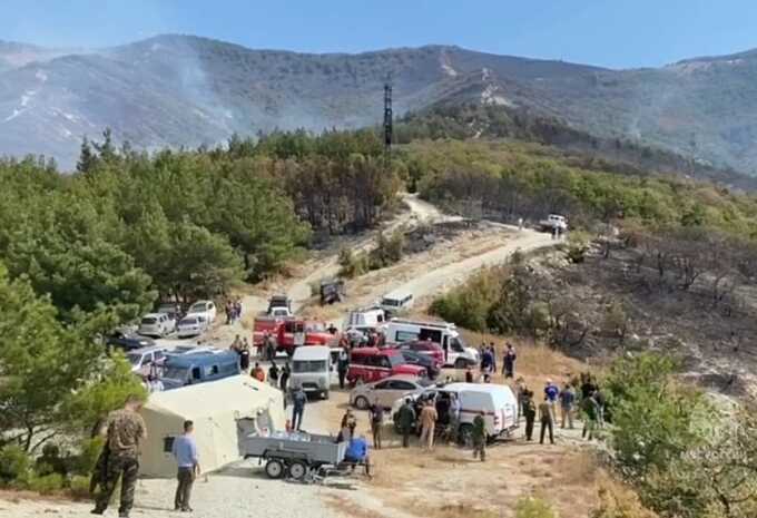 Пожар в Геленджике полностью ликвидировали